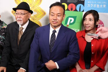 (左から)ロッシー小川氏、吉野正人、風香