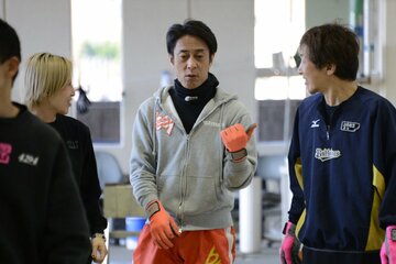 優勝戦１号艇をゲットした田中信一郎