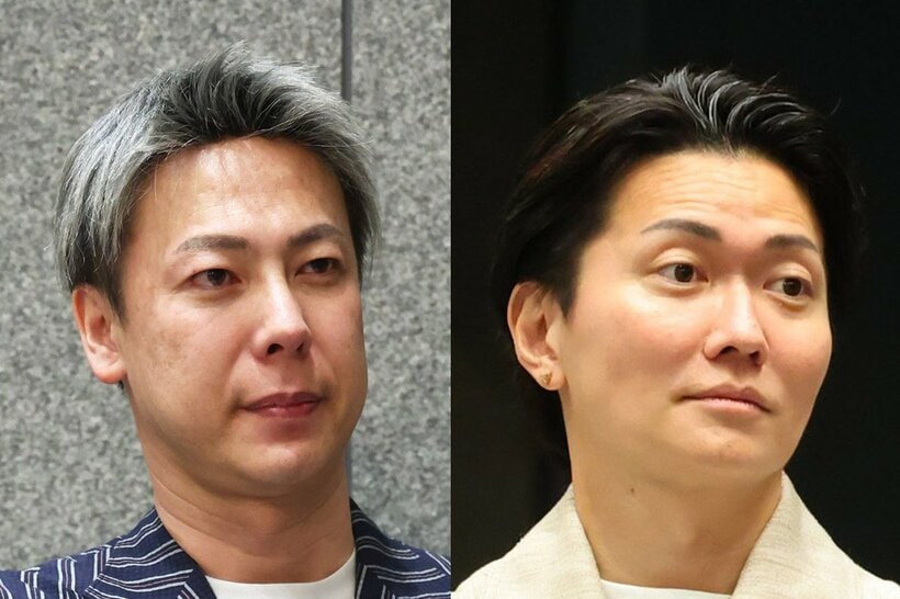 竹之内社長(左)と桑田龍征氏