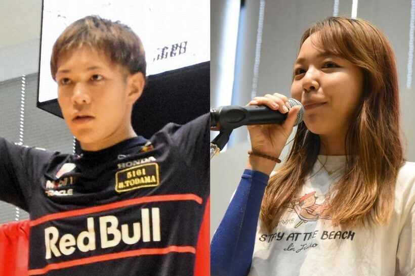 登玉隼百（左）と大山千広