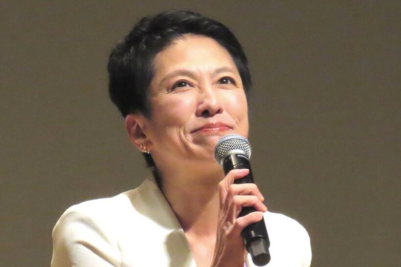 参院選で国政復帰を目指す蓮舫氏