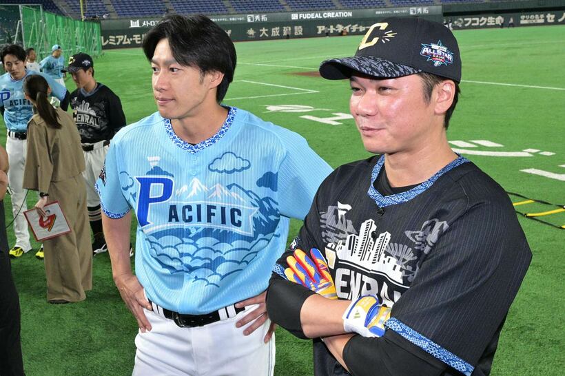柳田悠岐（左）と坂本勇人