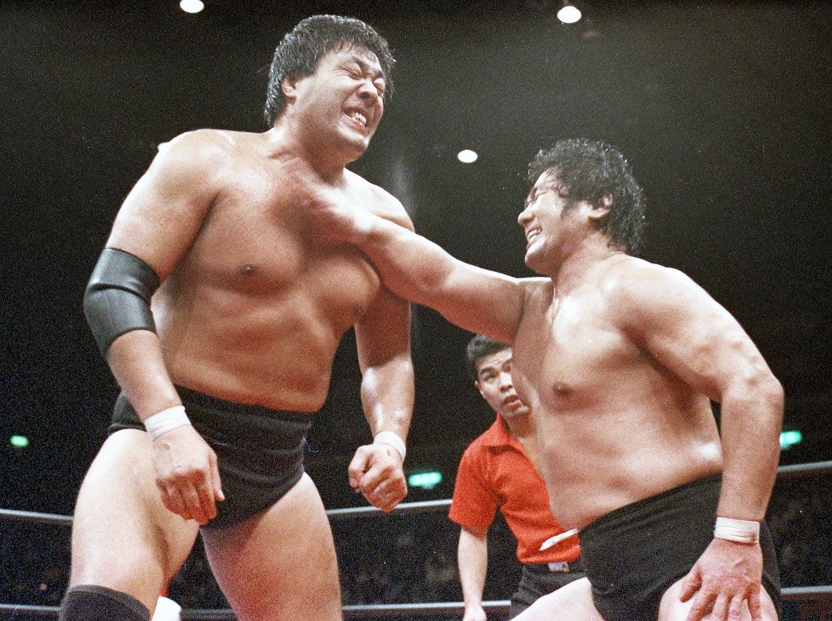 今なお伝説として語られる「鶴龍対決」（写真は1988年）