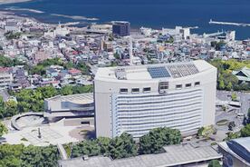 伊東市役所（GoogleEarthから）
