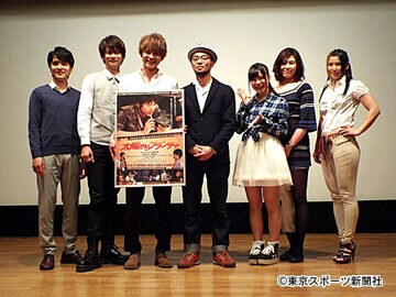 左から倉貫、馬場、相馬、窪田監督、立花、志田、山口