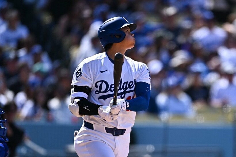 カブス戦で６号本塁打を放った大谷翔平（ロイター）