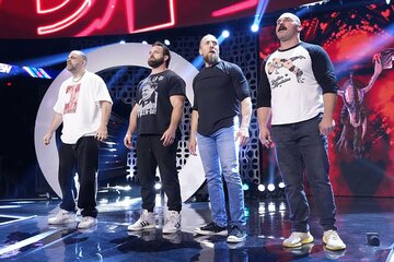 左からエディ・キングストン、キャッシュ・ウィーラー、ブライアン・ダニエルソン、ダックス・ハーウッドⒸAll Elite Wrestling