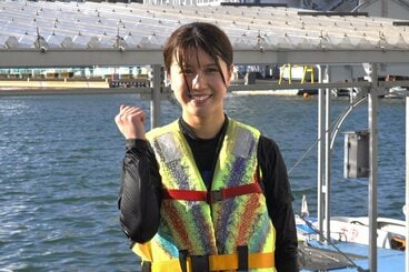 水神祭後に笑顔の中曽瑠華