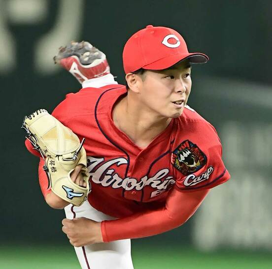  ６回を投げ５安打３失点と粘った玉村