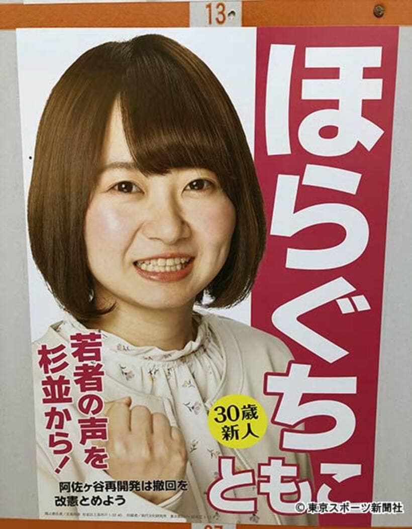  洞口氏の選挙ポスター