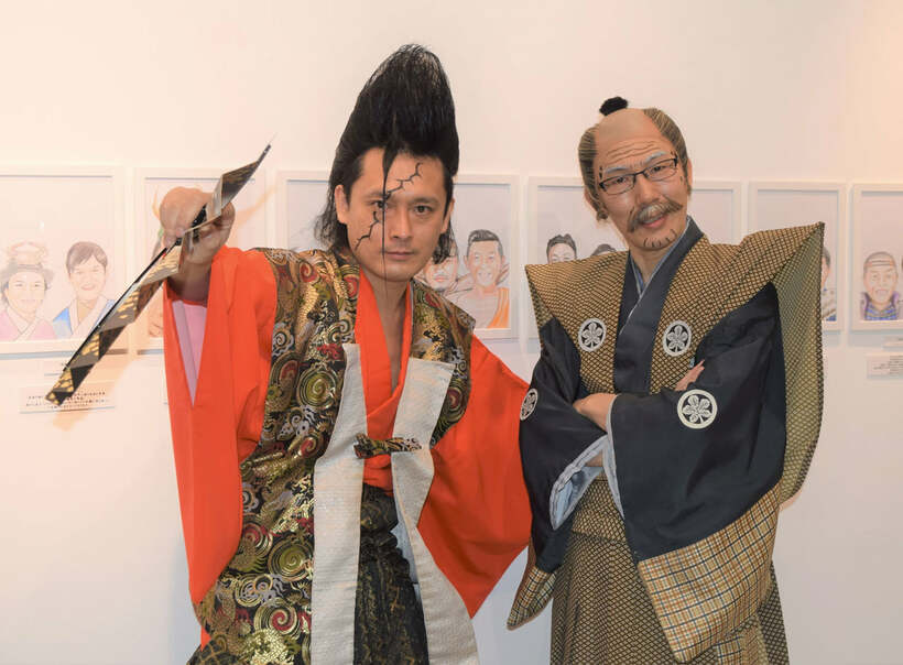  左から岩部彰扮する武将様と浅越ゴエ扮するゴエ爺（東スポWeb）
