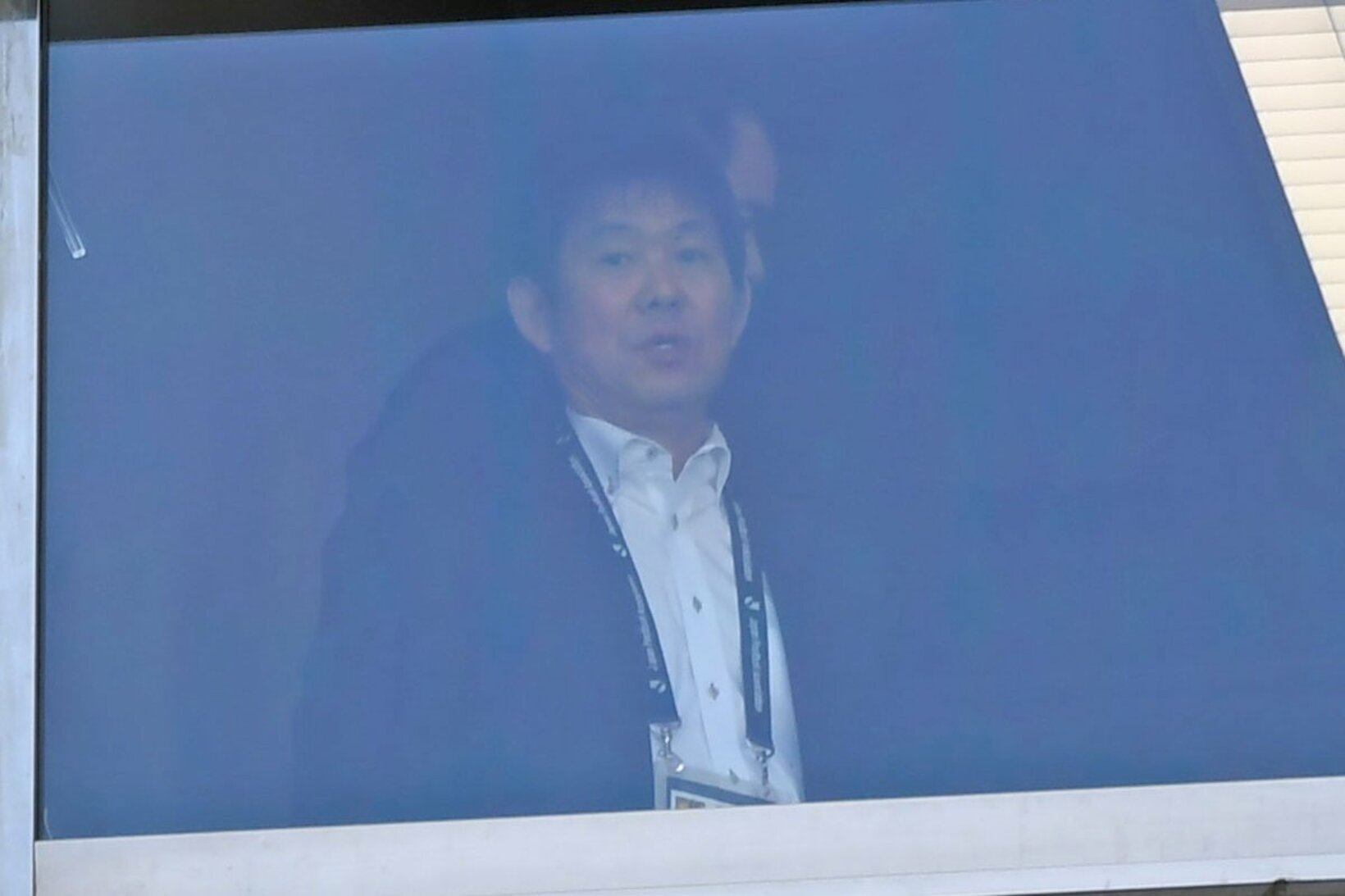 味の素スタジアムで観戦した日本代表・森保監督