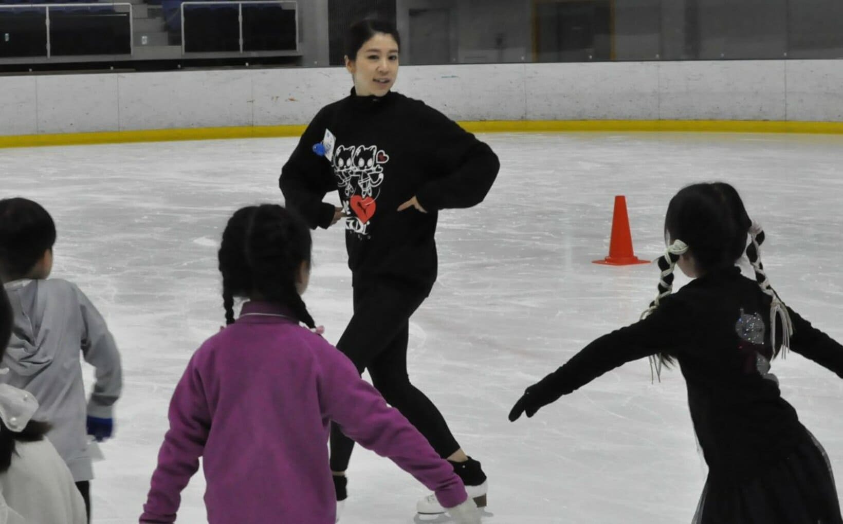スケート教室に参加した村元哉中