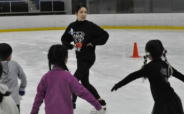 スケート教室に参加した村元哉中