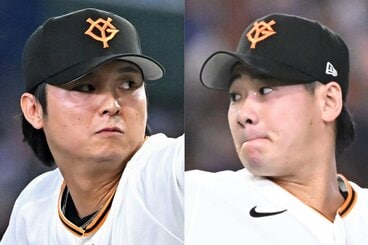 田中瑛斗(左)と井上温大