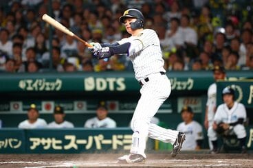 本塁打王争いで佐藤に3本差とされた阪神・森下翔太