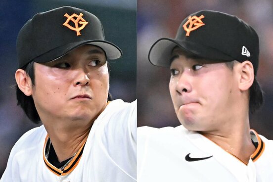 田中瑛斗(左)と井上温大