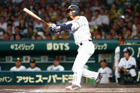 本塁打王争いで佐藤に3本差とされた阪神・森下翔太
