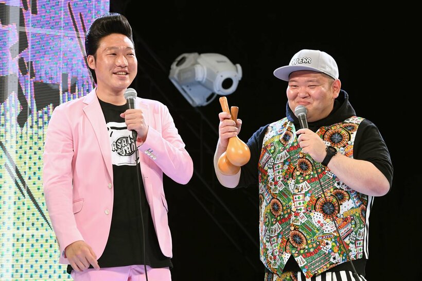 （左から）みやぞん、あらぽん