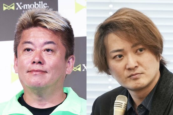 ５１歳になった堀江貴文氏(左)と林尚弘氏