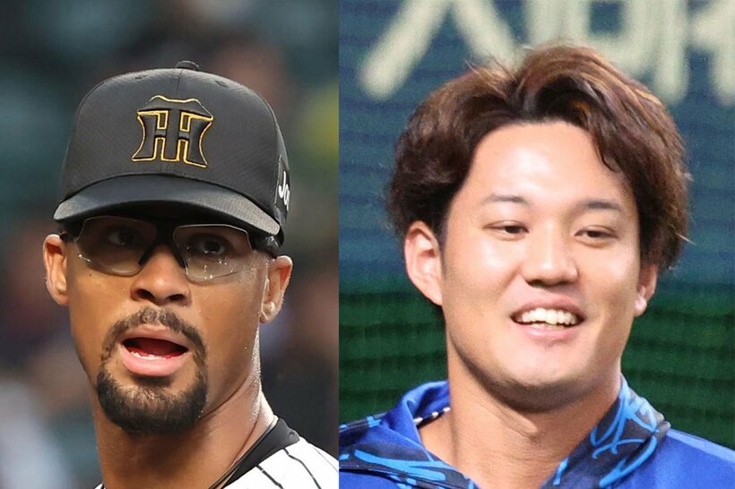 ＤｅＮＡに加入したデュプランティエ（左）と藤浪晋太郎