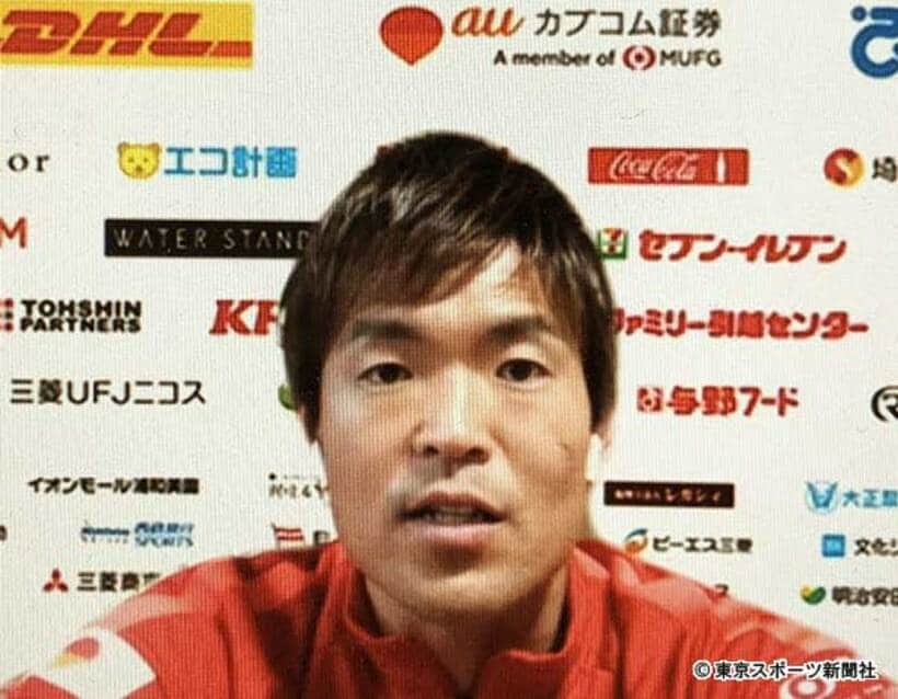  ウェブ上で取材に応じた西川
