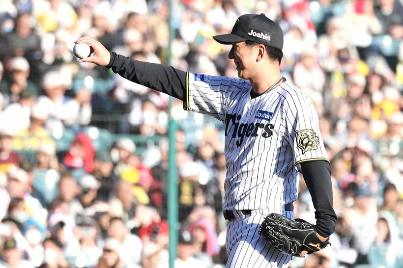 予告ストレートを宣言する藤川球児監督