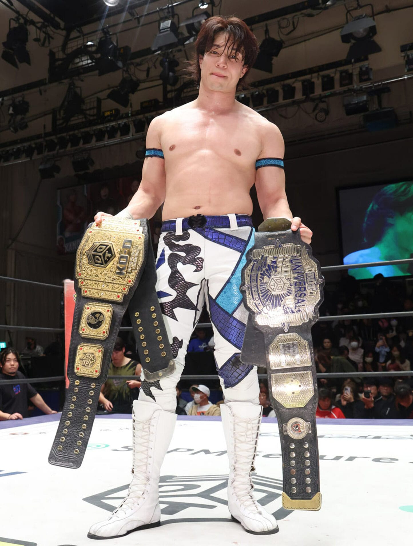 ２冠防衛に成功した上野勇希