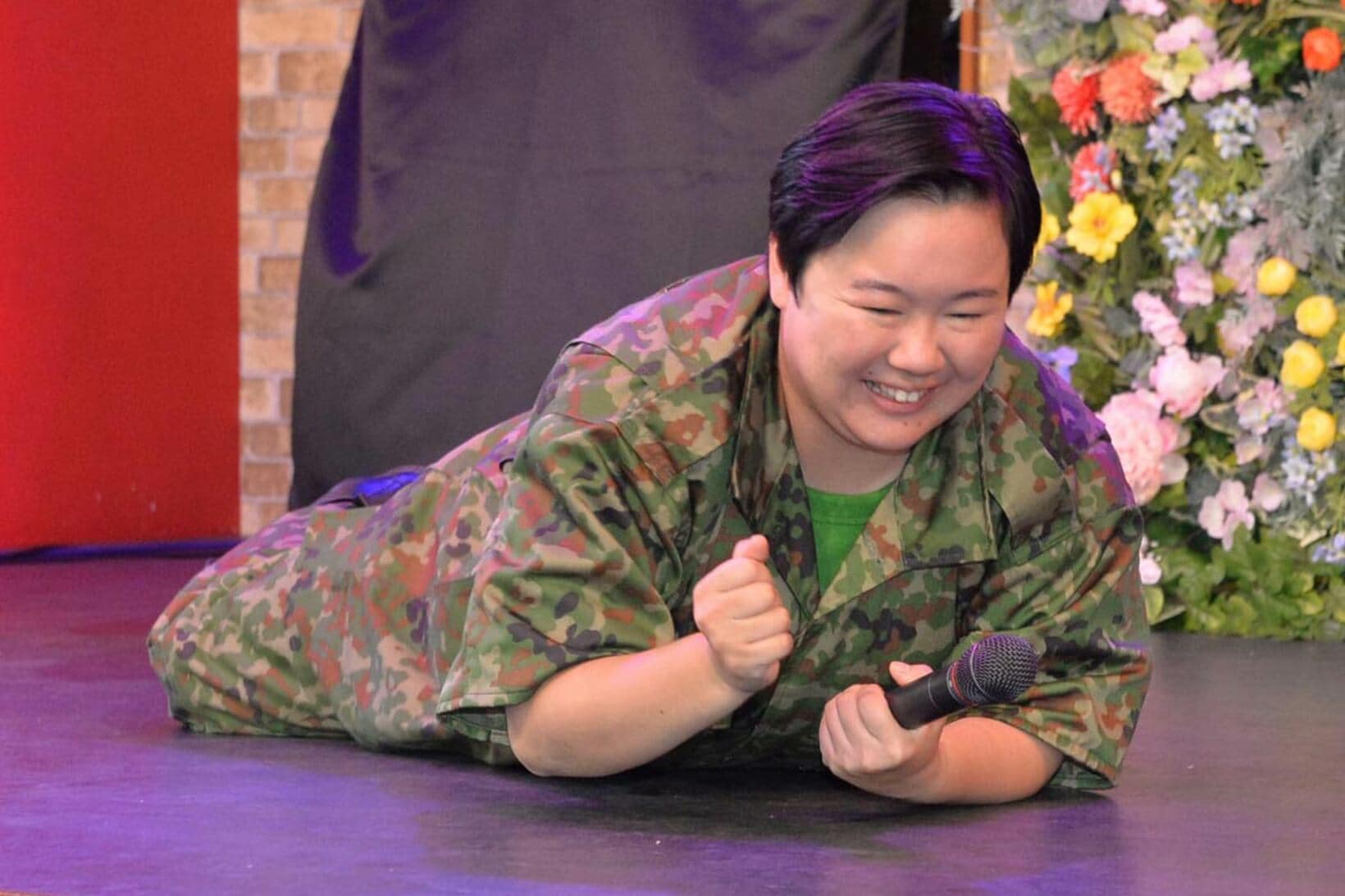 やす子の本格的なほふく前進