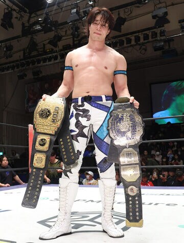 ２冠防衛に成功した上野勇希