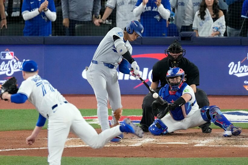 大谷相手に苦杯をなめたブルージェイズ（ロイター）