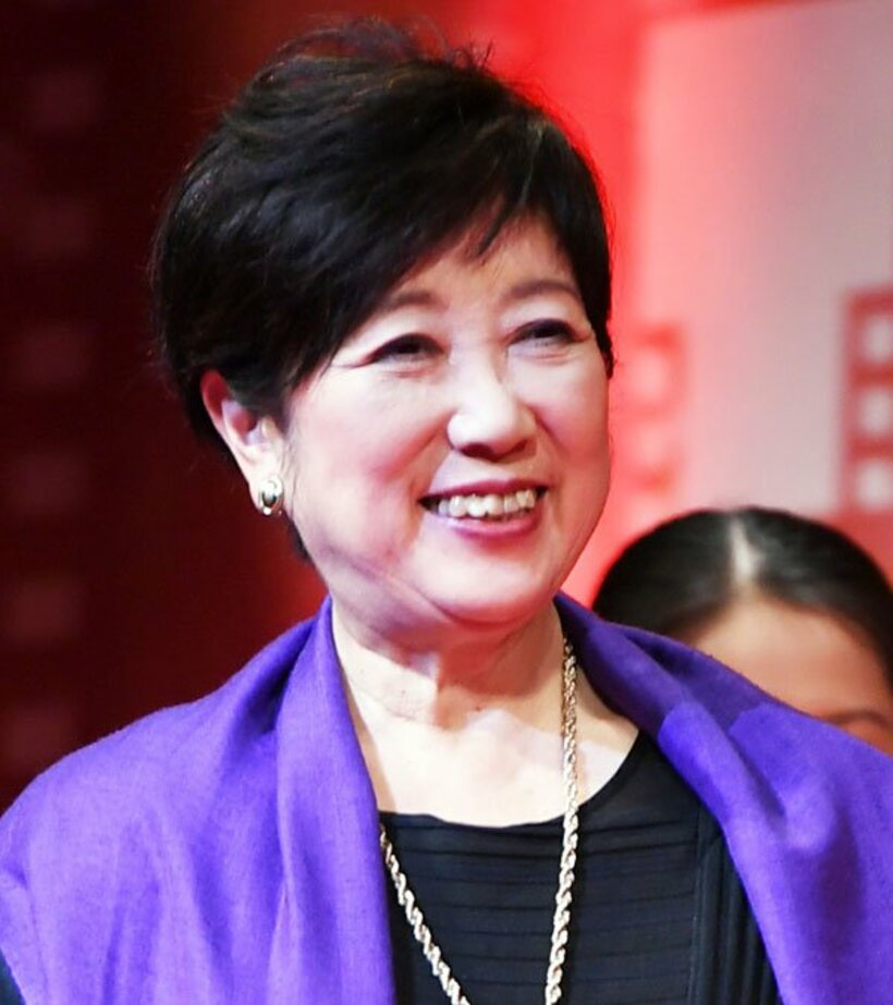  笑顔の小池都知事