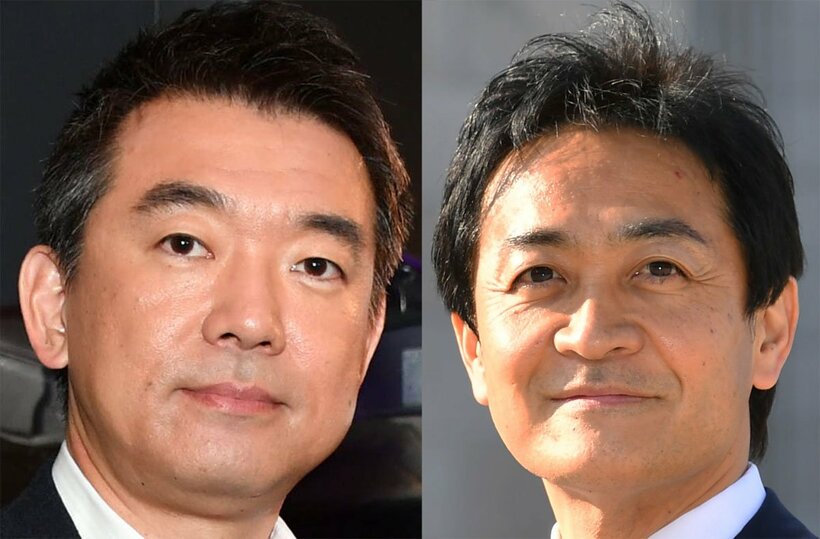  左から橋下徹氏、玉木雄一郎氏（東スポWeb）