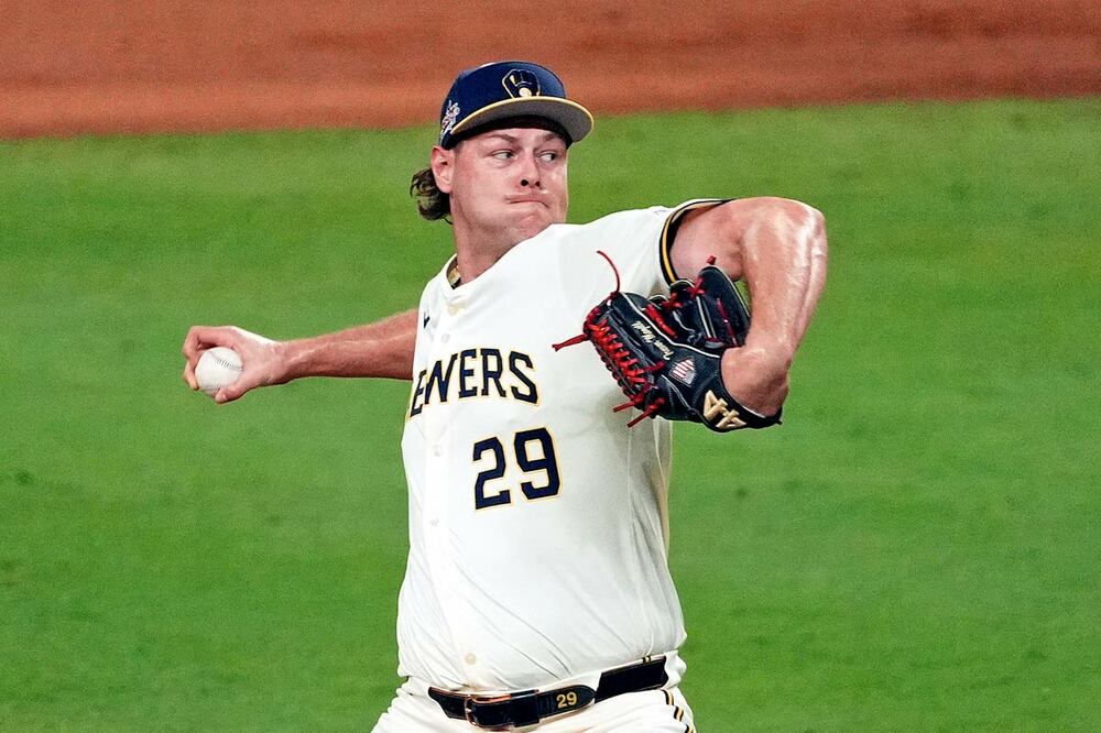 オールスターで登板したブルワーズのメギル（ロイター）