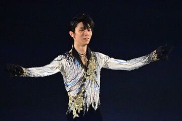 充実した表情を見せた羽生結弦（撮影：久保彰久）