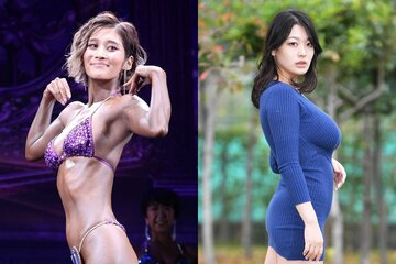 サマスタに２年連続出場した高橋凛(左)と、競技デビューへ準備中の風吹ケイ