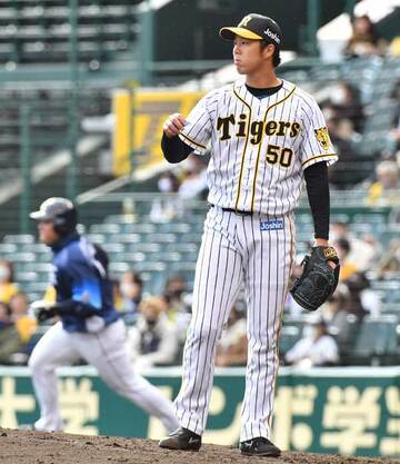  西武・山川（奥）に満塁弾を許した阪神・青柳だったが…