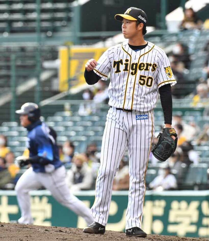  西武・山川（奥）に満塁弾を許した阪神・青柳だったが…