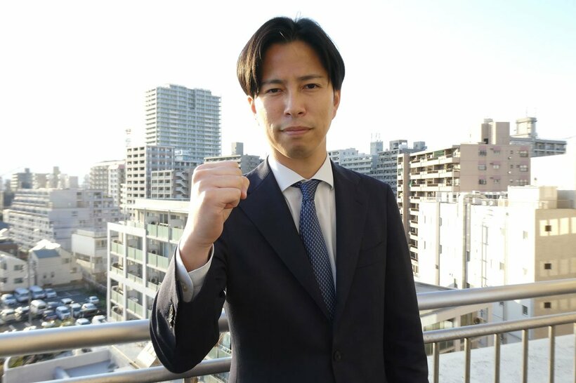 立候補を決めた尾島紘平氏