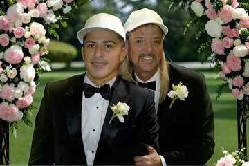 ジョー・エキゾチック（右）が獄中結婚した（X@joe_exoticから）
