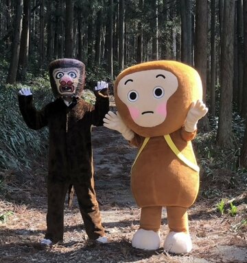 ヒバゴンの着ぐるみ（類人猿相談係提供）