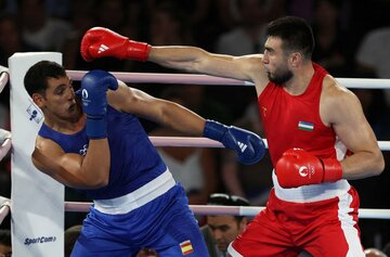 ロス五輪でボクシングに除外の可能性が（写真はパリ五輪男子92キロ超級の決勝戦＝ロイター）