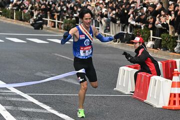 総合３位でフィニッシュした順大１０区の山本悠