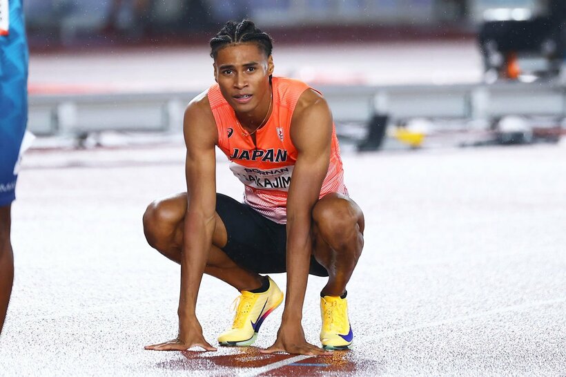 男子400m決勝を終え、なんとも言えぬ表情の中島佑気ジョセフ