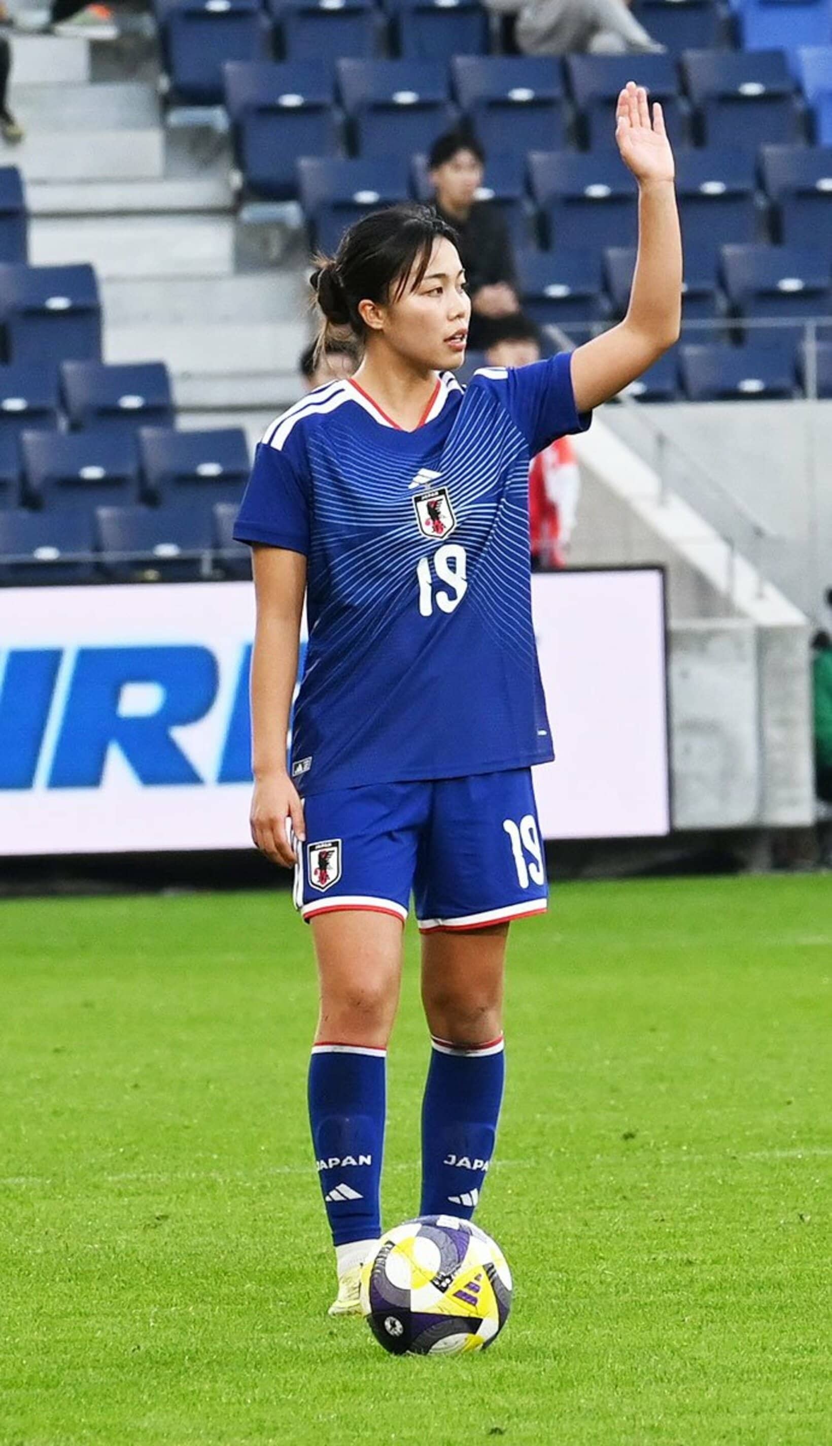 カナダ戦ではFKのキッカーも務めた谷川萌々子