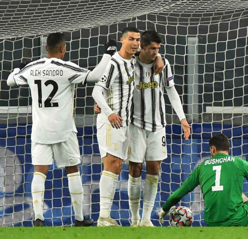  ２試合連続のゴールを喜ぶＣ・ロナウド(ロイター)