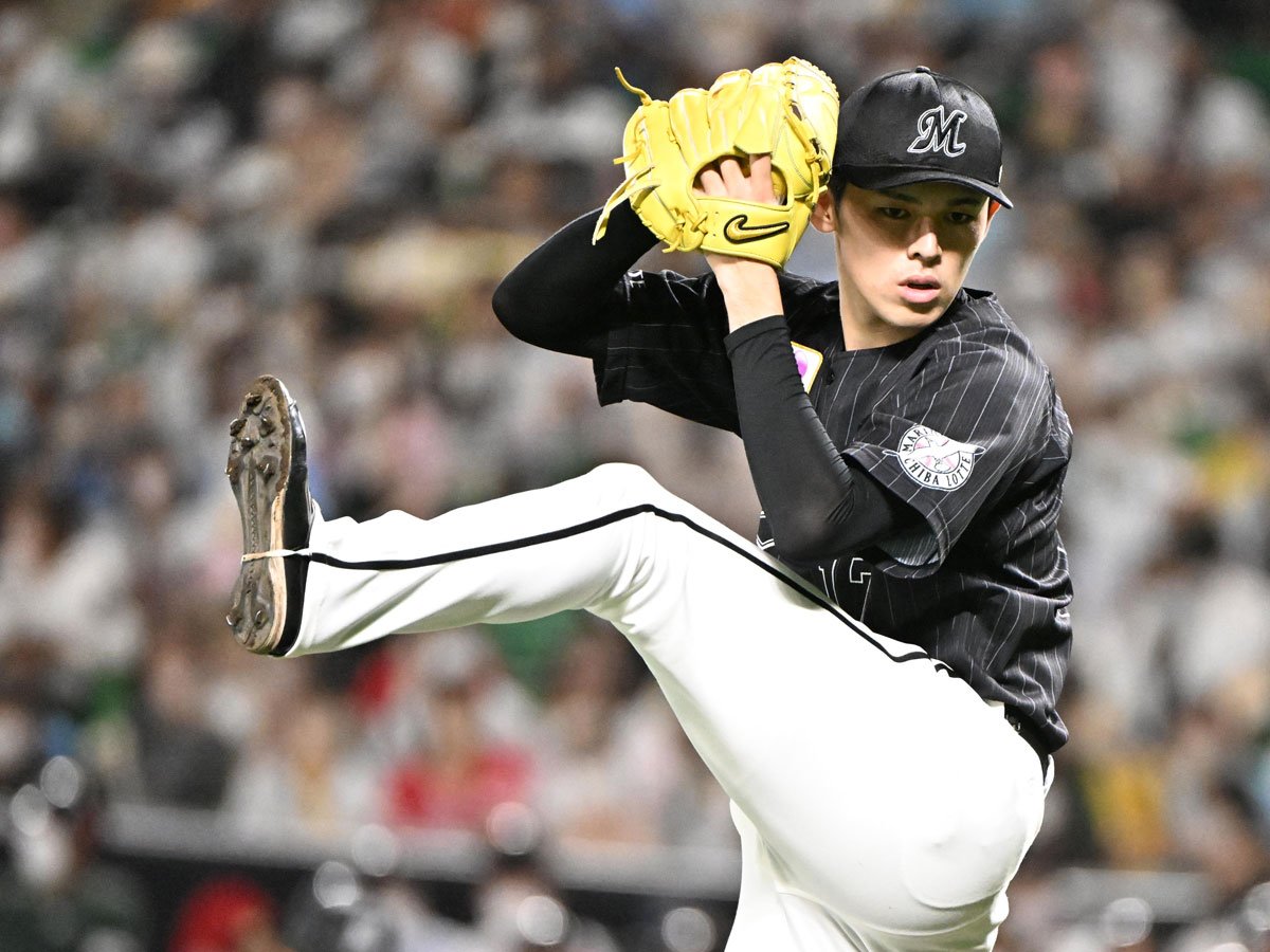 ロッテ　佐々木 写真：【ロッテ】佐々木朗希〝最終登板〟6回1失点…3年目は9勝4敗