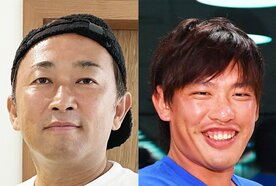  ガーシー氏(左)と箕輪厚介氏（東スポWeb）