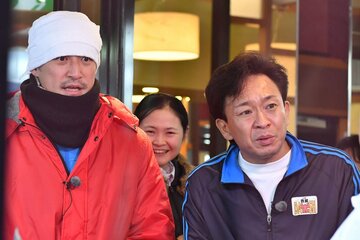 鉄腕ＤＡＳＨロケ中の松岡と城島（２０１９年）