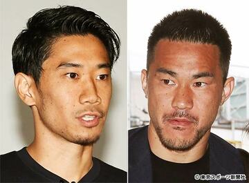  香川（左）と岡崎に待ち受ける未来は…